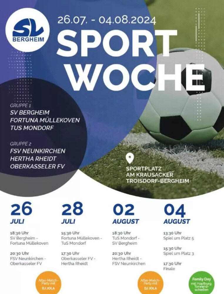 Sportwoche in Bergheim