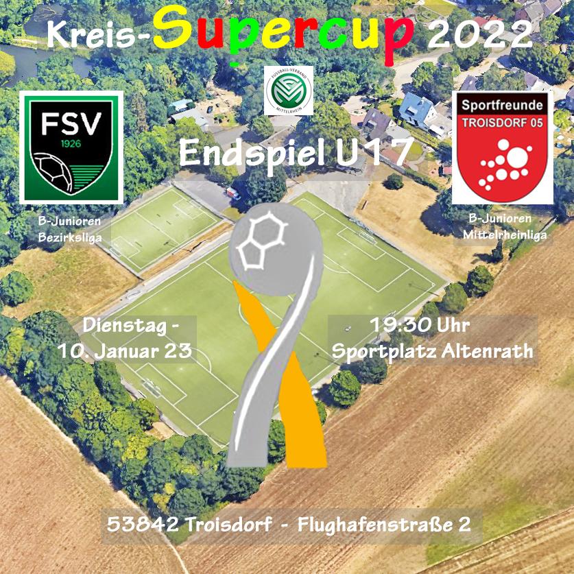 Kreis-Supercup 2022: Endspiele mit Beteiligung der B-Junioren (10.01.2023) und der A-Junioren (14.01.2023)