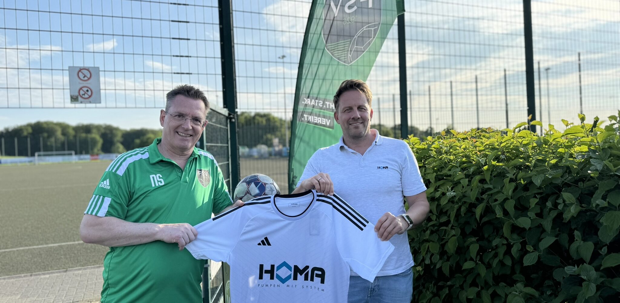 HOMA wird Trikotsponsor der ersten Mannschaft