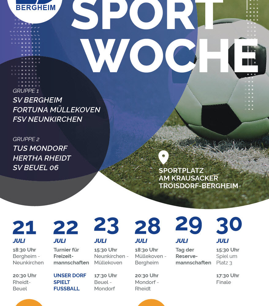 Teilnahme an der Sportwoche in Bergheim